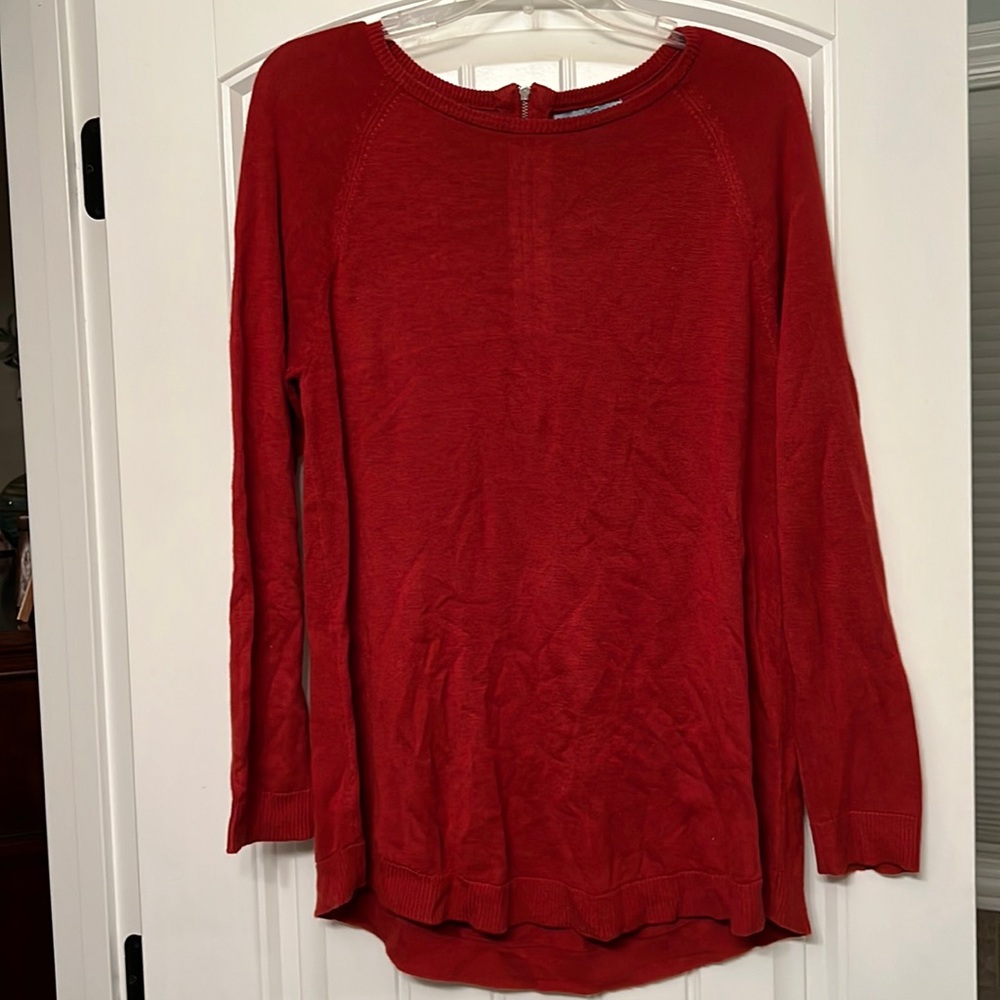 Burnt orange sweater